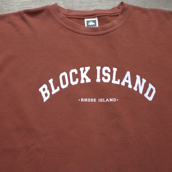 Vintage Block Island Cotton Deluxe Fleece Sweatshirt Crewneck XL - Picture 3 of 6